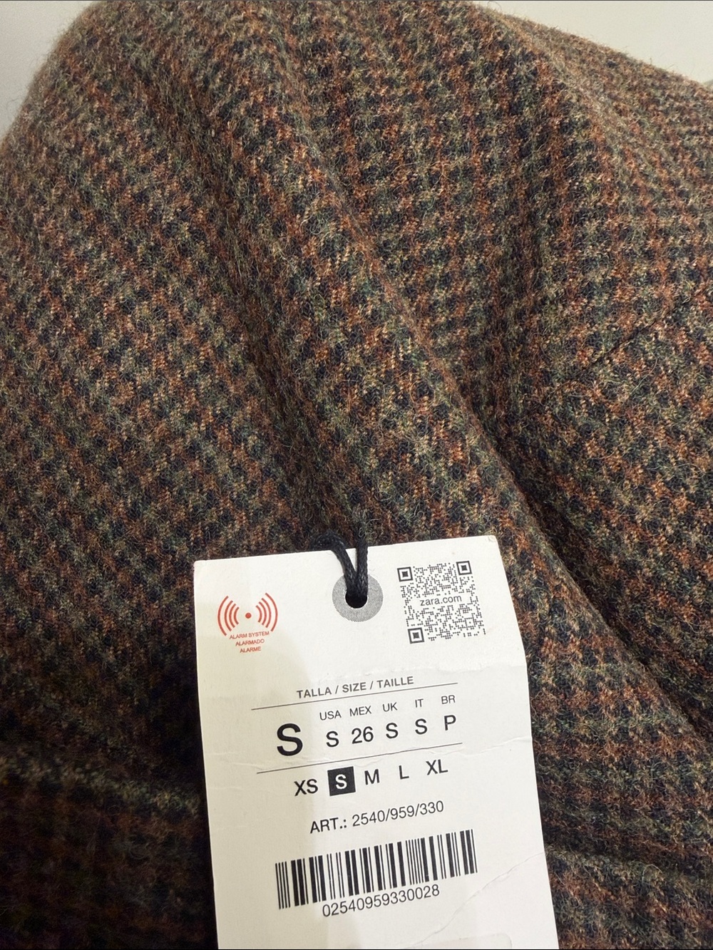 ZW Collection Zara Brown Textured Wool blend Cape Maxi Skirt - Picture 5 of 5